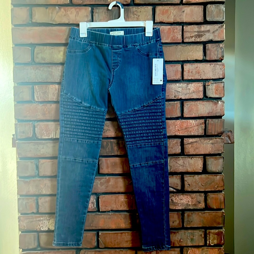 Hammer Jeans Moto Jeggings Dark Blue Size Large